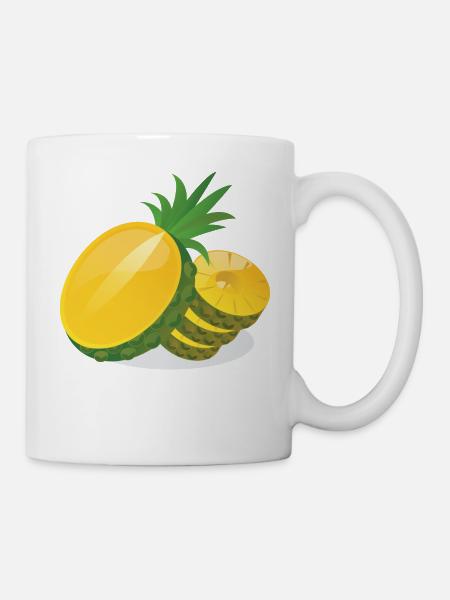 Pineapple in slices - Mug - white