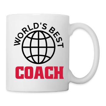 worlds best coach - Mug blanc - blanc - Droite