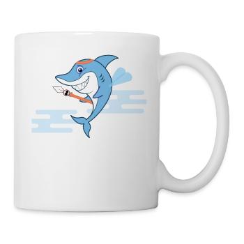 Le garde du corps Shark - Mug blanc - blanc - Droite