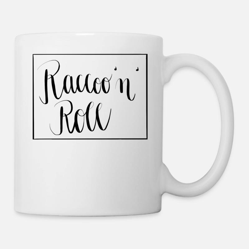 Raccoo'n'Roll - Tasse - Weiß