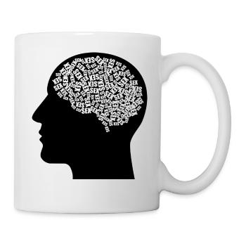 Sex im Kopf Geschenkidee - Tasse - Weiß - Rechts