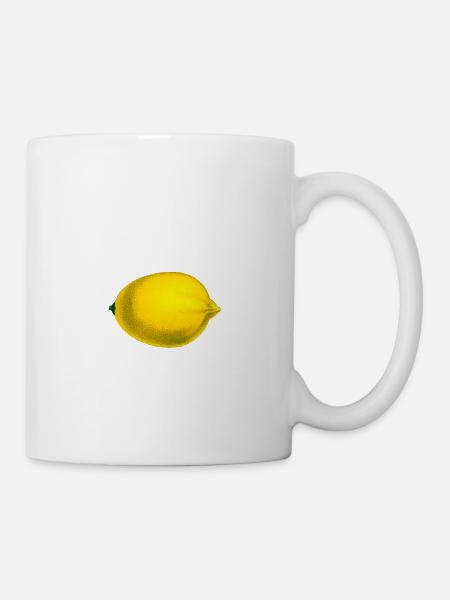 Zitrone - Tasse - Weiß