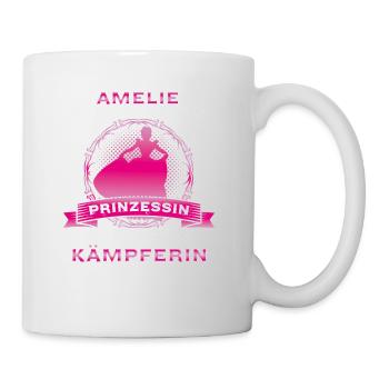 Geschenk Perfekte Mischung aus Prinzessin Amelie - Tasse - Weiß - Rechts