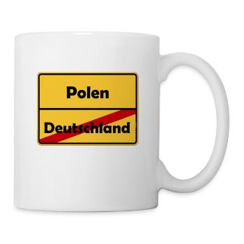 Polen! Auswandern/Reisen nach Polen! - Tasse - Weiß - Rechts