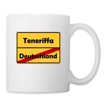 Schweden Urlaub/Auswanderung! Goodbye Deutschland! - Tasse - Weiß - Rechts