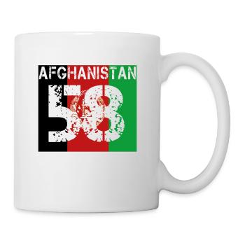 AFGHANISTAN Fussball verein team party em wm 58 - Tasse - Weiß - Rechts