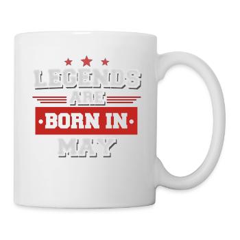 Legend are born in May - Tasse - Weiß - Rechts