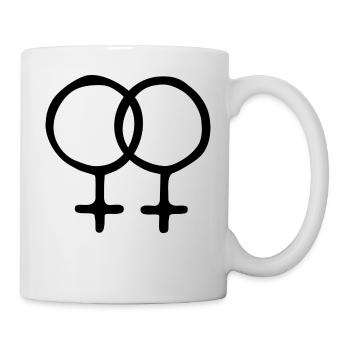 Lesbisches Design - Tasse - Weiß - Rechts