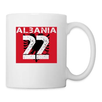 Albanien Fussball verein team party em wm 22 - Tasse - Weiß - Rechts