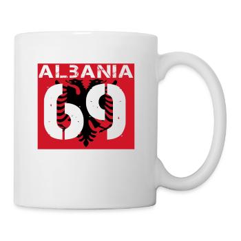 Albanien Fussball verein team party em wm 69 - Tasse - Weiß - Rechts