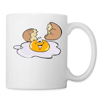 Spiegelei - Tasse - Weiß - Rechts