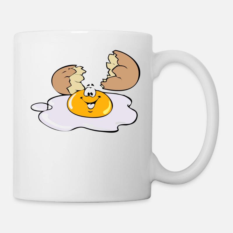 Spiegelei - Tasse - Weiß