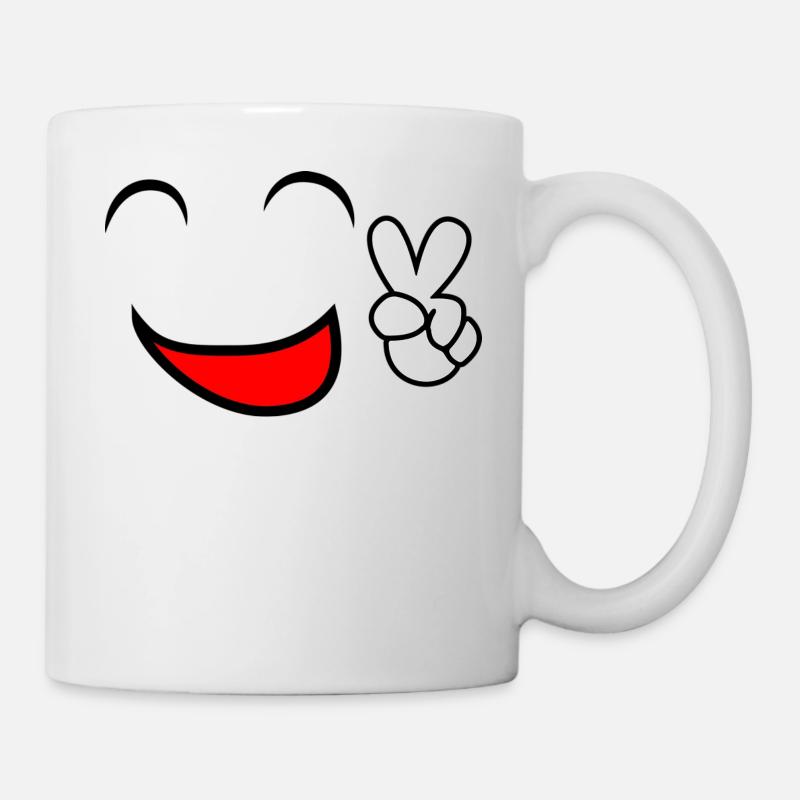 Smiley - Mug - white
