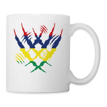 Claw griffe worn fissures x maison fier Mauritiu - Mug blanc - blanc - Droite