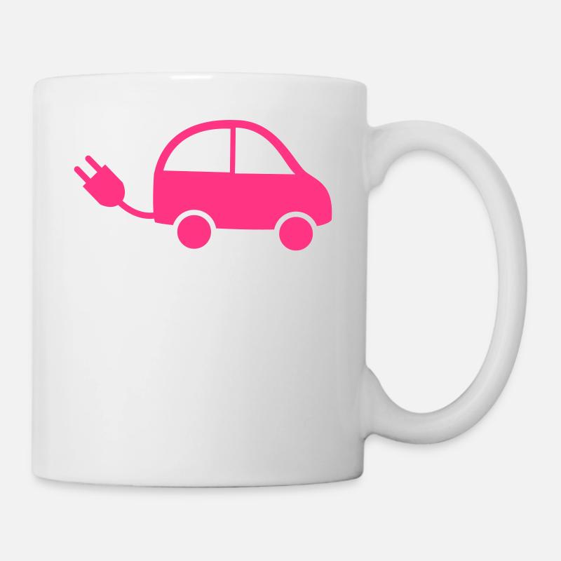 Electric Car Fast Future Gift Vehicle - Mug - white
