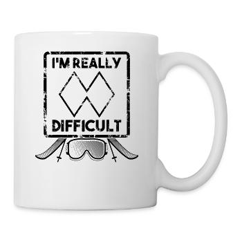 Personnes compliquées Snowboard Ski Difficult - Mug blanc - blanc - Droite
