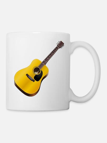 Guitare - Mug blanc - blanc