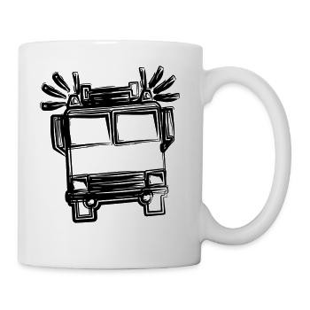 Fire Engine - Mug blanc - blanc - Droite