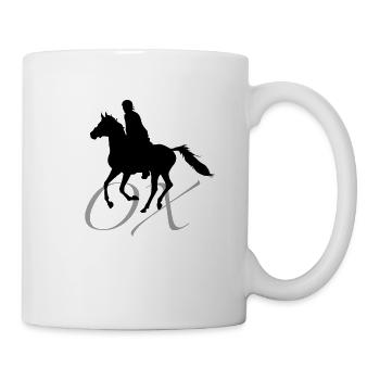 ARABISCHES VOLLBLUT_schwarz - Tasse - Weiß - Rechts