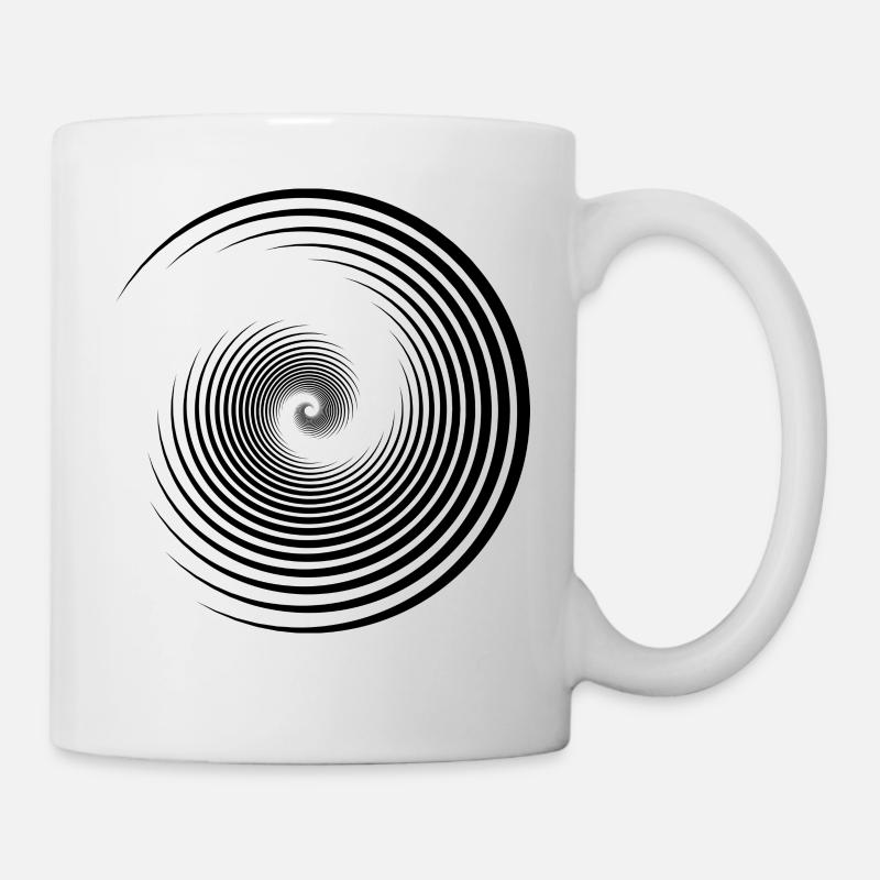 Spiral Shell Retro Idée Cadeau - Mug blanc - blanc