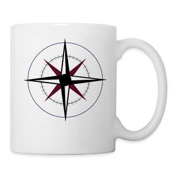 Compass North South West East Gift Idea - Mug - white - Right