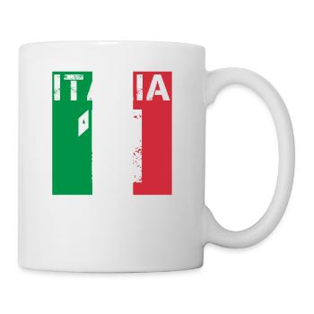 Italien Italia Fussball wm queen king meister 11 - Tasse - Weiß - Rechts