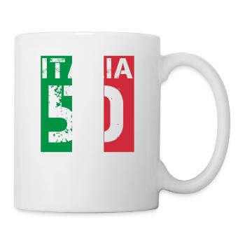 Italien Italia Fussball wm queen king meister 50 - Tasse - Weiß - Rechts