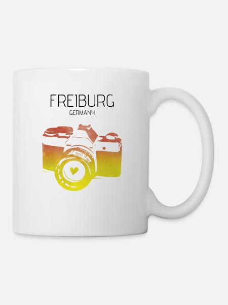 Kamera Freiburg Deutschland - Tasse - Weiß