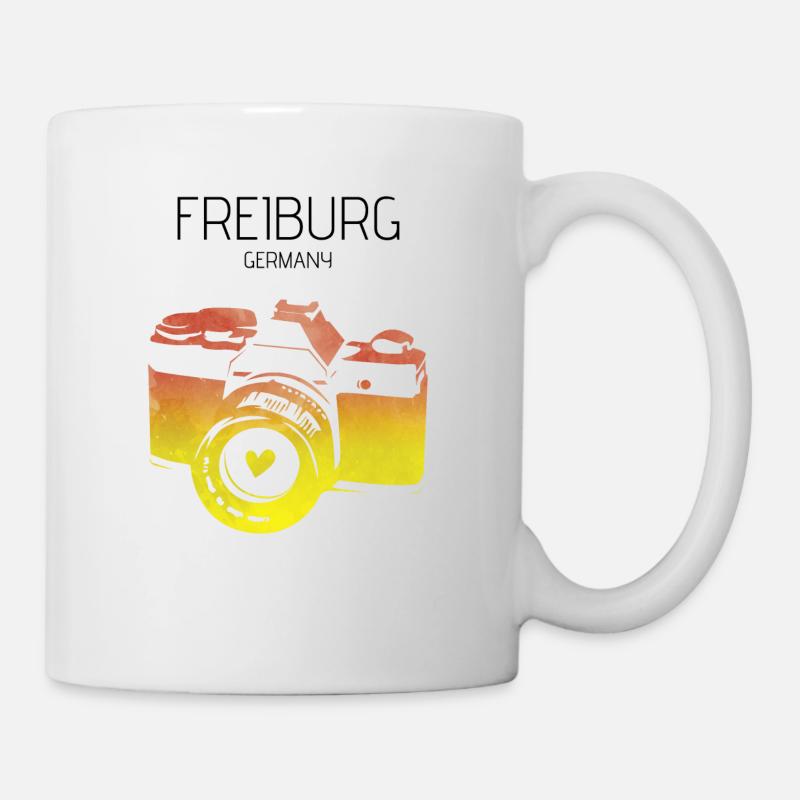 Kamera Freiburg Deutschland - Tasse - Weiß