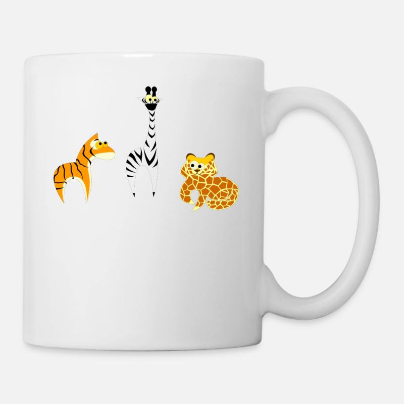 Zootiere - Tasse - Weiß