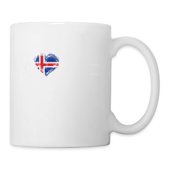 Amour Patrie Racines Accueil Fierté Pays Islande png - Mug blanc - blanc - Droite