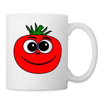 Tomate - Tasse - Weiß - Rechts