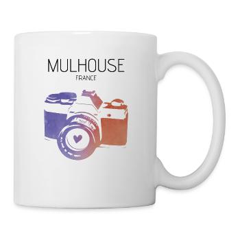 Caméra Mulhouse France - Mug blanc - blanc - Droite