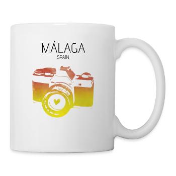 Camera Málaga Spain - Mug - white - Right