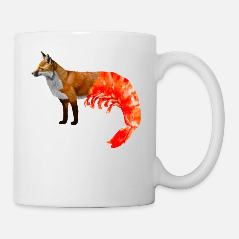 Fox-shrimp mixture - Mug - white