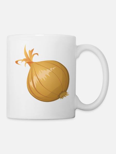 Zwiebel - Tasse - Weiß