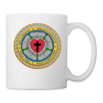 Les trois solos de la Réforme. - Mug blanc - blanc - Droite