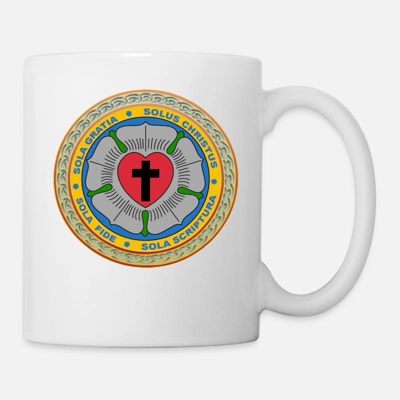 Die drei reformatorischen Soli. - Tasse - Weiß