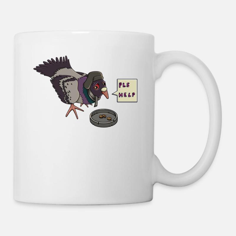 Sad Pigeon - Mug - white