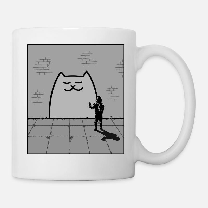 Sleepy Cat - Mug - white
