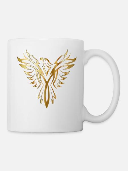 Le Phoénix qui renaît de ses cendres - Mug blanc - blanc