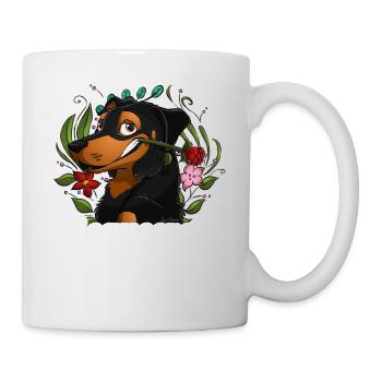 Das Glück Beauceron - Tasse - Weiß - Rechts