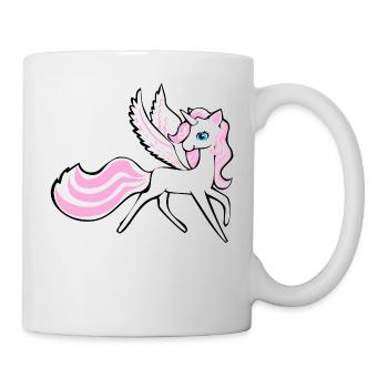 Unicorn Unicorn Pegasus Horse - Pony with wings - Mug - white - Right
