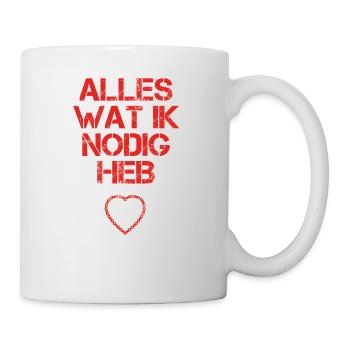 presentje wat ik nodig love liebe cycle cycling ri - Tasse - Weiß - Rechts