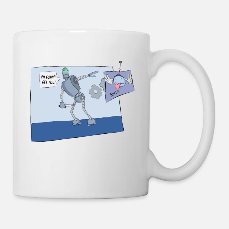 Dumme Roboter - Tasse - Weiß