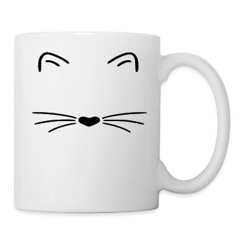 Katze - Tasse - Weiß - Rechts