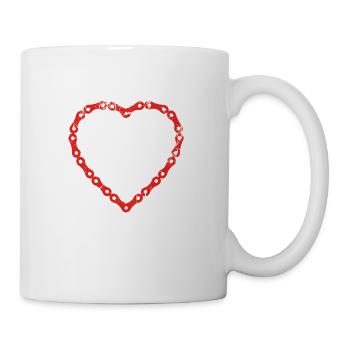 sport geschenk hobby christmas love liebe cycle cy - Tasse - Weiß - Rechts