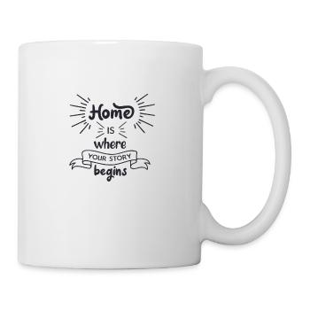 La maison est où commence votre histoire - Mug blanc - blanc - Droite