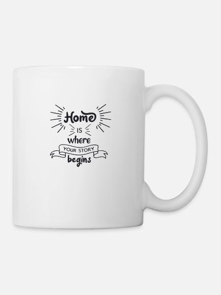 Home is where your story begins - Mug - white