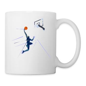 basket-ball - Mug blanc - blanc - Droite